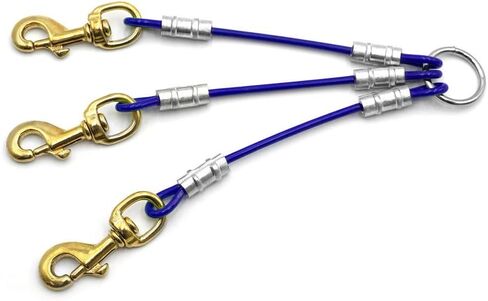 Dog Leash Splitter Coupler (2 Dog or 3 Dog) (Orange, 3 Dog) in Saudi Arabia