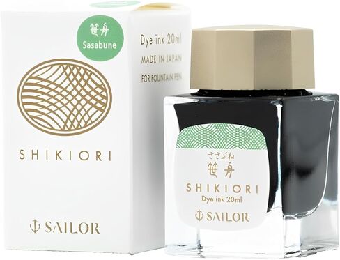 Sailor Fountain Pen ، 13-1008-234 Shikiori Fountain Pen Pen Ink ، Shikiori ، Grass Play ، Sasafune ، Dye ، 0.7 Fl Oz (20 مل) in Kuwait