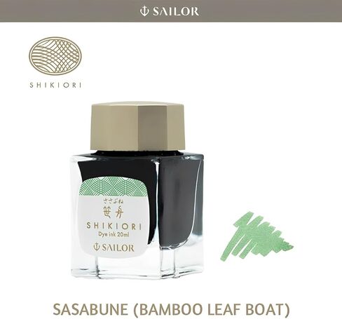 Sailor Fountain Pen ، 13-1008-234 Shikiori Fountain Pen Pen Ink ، Shikiori ، Grass Play ، Sasafune ، Dye ، 0.7 Fl Oz (20 مل) in Kuwait