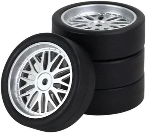 4pcs 33mm Hard Drift Tires Compatible with 1/18 RC Cars Designed Compatible with AE86 A86 LD1801 LD1802 LD1803 LD1804 A01 A02 Upgrade Parts(LA0034 Black(Soft)) in Saudi Arabia