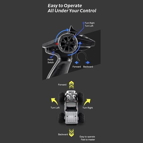GoolRC Remote Control Car Fast and Furious Cars Electric Car 1:20 2.4GHz Off-Road Remote Control Truck for Kids Boys Electric Powered Off-Road Vehicle Toy in Saudi Arabia