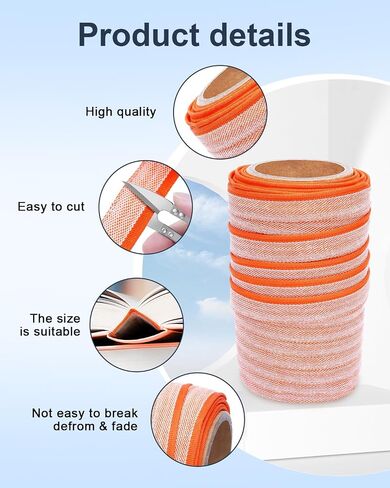 Ezakka Book Book Binding Headbands Endbands 21.87 ياردة ، كتاب الربط الشريط الكتب الرابط للمبتدئين in Kuwait
