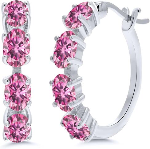Gem Stone King 925 Sterling Silver Green Mystic Topaz Earrings For Women (4.00 Cttw, Gemstone Birthstone. Oval 6X4MM) in Saudi Arabia