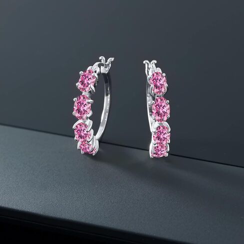 Gem Stone King 925 Sterling Silver Green Mystic Topaz Earrings For Women (4.00 Cttw, Gemstone Birthstone. Oval 6X4MM) in Saudi Arabia