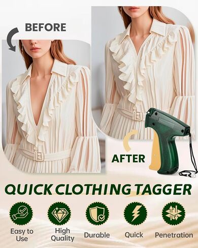 Stitch Gun for Clothes : Handheld Mini Stitching Gun with 4000 Tagging Gun Fasteners, Compact Sewing Tool, Shirt Tag Gun, Quick Clothing Repair in Saudi Arabia