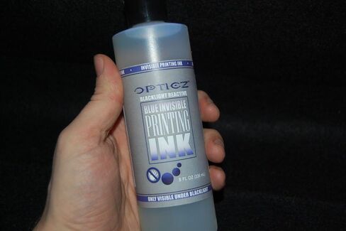 Opticz Industrial Invisible Blue UV Blacklight Reactive Ink (8 Ounce Bottle) in Saudi Arabia