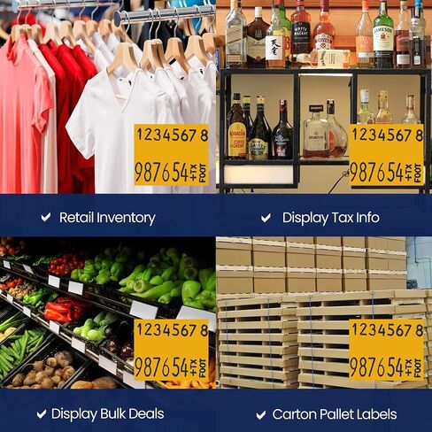 Pricing Labels for Monarch 1136 White - 42,000 Labels w/ 24 Rolls Value Pack, 3 Sleeves - Made in USA in Saudi Arabia