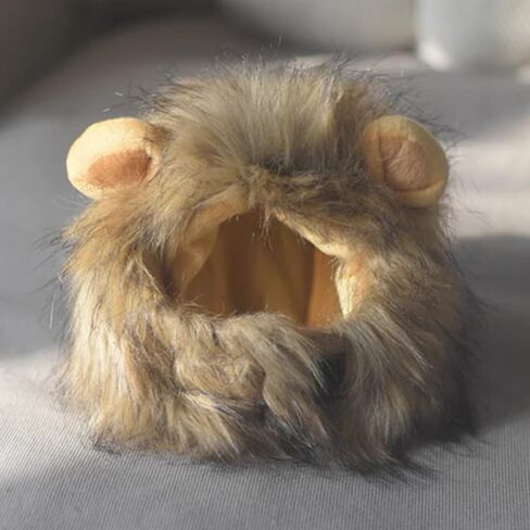 2 PCS Cat Bunny Ears & Cat Lion Mane Wig for Cat Costume ، Cat Hats for Cats فقط ارتداء ملابس عيد الفصح في عيد الفصح ، أزياء هريرة ، صورة عيد ميلاد ، in Saudi Arabia