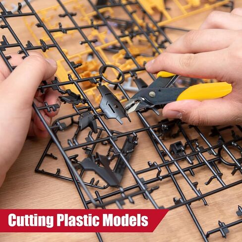 2 Pack Micro Wire Cutters, 5 Inches Flush Cutters Pliers, Diagonal Side Cutters Nippers, Zip Tie Sprue Cutter for Electronics, Plastic Models, Jewelry (Yellow) in Saudi Arabia
