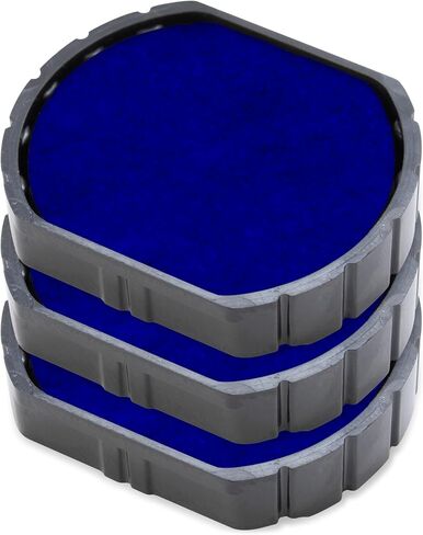 R/12 Replacement Pad Compatible for COLOP Printer R12 - Water Based, Non-Toxic - Pack of 3 - Black in Saudi Arabia