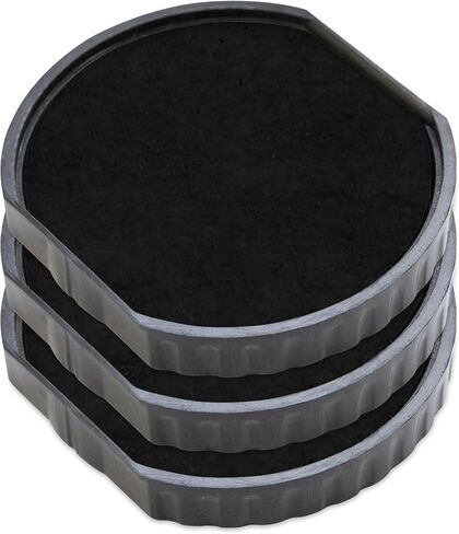 R/12 Replacement Pad Compatible for COLOP Printer R12 - Water Based, Non-Toxic - Pack of 3 - Black in Saudi Arabia