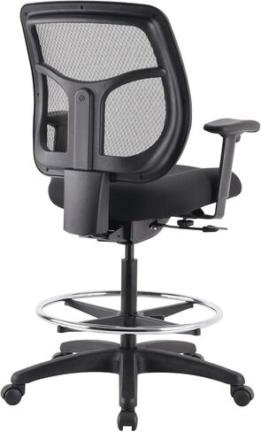 Eurotech Seating Apollo Drafting Stool, Black in Saudi Arabia
