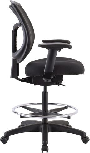 Eurotech Seating Apollo Drafting Stool, Black in Saudi Arabia