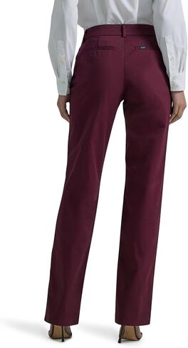 لي/ مارك سروال بقصة مستقيمة وقصة مريحة للنساء من بيتيت خالي من التجاعيد in Kuwait