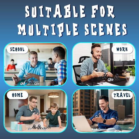 Cevoce 3 PCS مجموعة ألعاب مغناطيسية حلقة مغناطيسية ، واضطراب فرط الحركة ونقص الانتباه حزمة مغناطيسية للأصابع المغناطيسية للمراهقين البالغين والأطفال ، وأروع هدايا أعياد أعياد تأخير الإجهاد المغناطيسي للفتيان البالغ من العمر 8 سنوات. in Kuwait