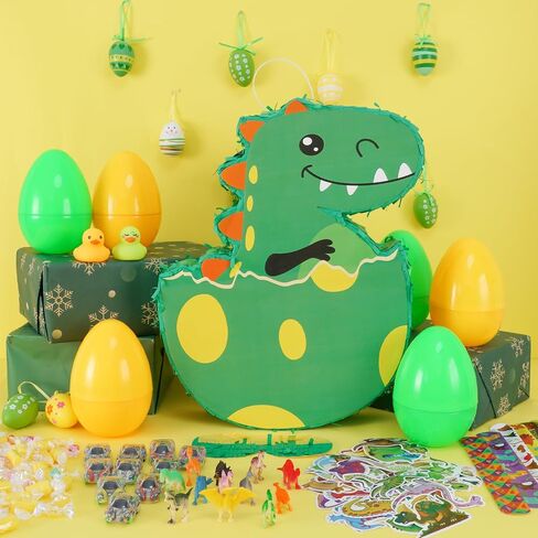 PATIO CHOICE 133 PCS Dinosaur Piata Set for Birthday Party Includes Dinosaur Piata Stick and Blindfold, Perfect for Carnivals and Festivals in Saudi Arabia