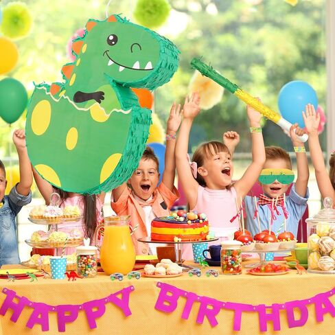 PATIO CHOICE 133 PCS Dinosaur Piata Set for Birthday Party Includes Dinosaur Piata Stick and Blindfold, Perfect for Carnivals and Festivals in Saudi Arabia