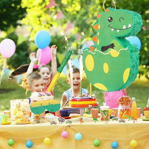 PATIO CHOICE 133 PCS Dinosaur Piata Set for Birthday Party Includes Dinosaur Piata Stick and Blindfold, Perfect for Carnivals and Festivals in Saudi Arabia