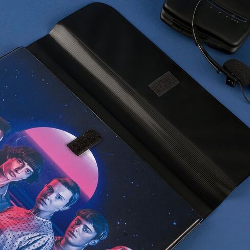 Mead Trapper Keeper Binder, Stranger Things, 1 Inch Binder with Folders and Pockets, Holds 8-1/2" x 11" Paper, Neon (261138G-25) in Saudi Arabia