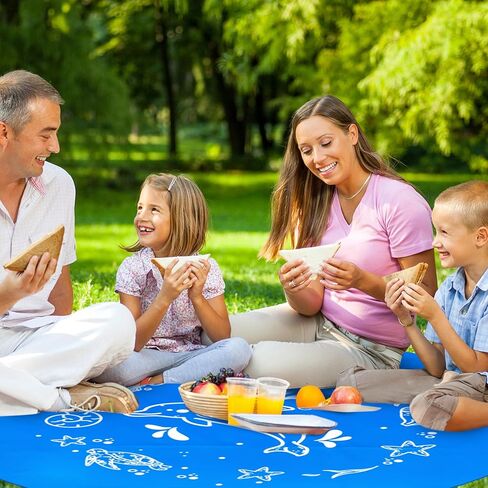 6.5 X 6.5 Ft Baby Beach Pool, Portable Kiddie Pool and Beach Blanket, 2 in 1Waterproof Foldable Sand for Kid Vacation Picnic with Storage Bag in Kuwait