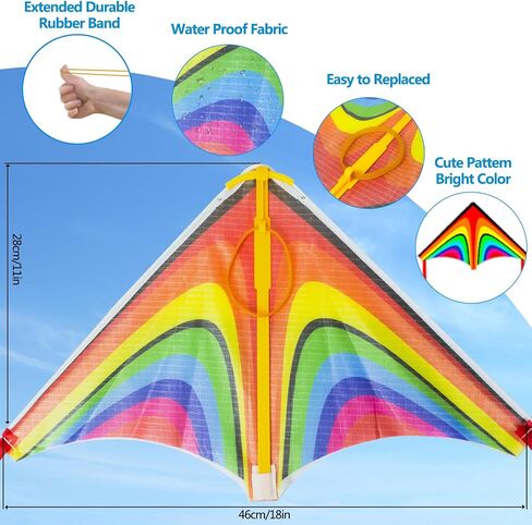 6 Pcs Mini Kites for Kids Ages 3-5 4-8 8-12, Finger Launcher Kite Easy to Fly Yard Beach Outdoor Toys, Kids Kites Bulk Glider Kite for Boys Girls Birthday Party Favors Gift in Saudi Arabia