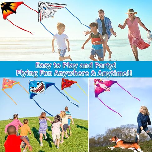 6 Pcs Mini Kites for Kids Ages 3-5 4-8 8-12, Finger Launcher Kite Easy to Fly Yard Beach Outdoor Toys, Kids Kites Bulk Glider Kite for Boys Girls Birthday Party Favors Gift in Kuwait