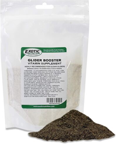 Glider Booster (2 oz.) - Complete Multivitamin - Powdered Vitamin & Mineral Supplement for Pet Sugar Gliders in Kuwait