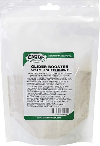 Glider Booster (2 oz.) - Complete Multivitamin - Powdered Vitamin & Mineral Supplement for Pet Sugar Gliders in Kuwait