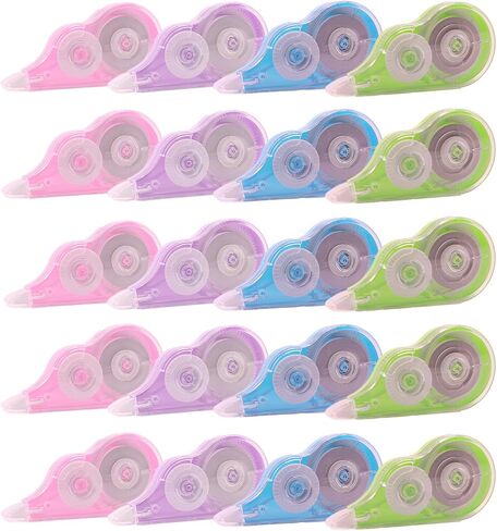 16 Pcs 39.4 Ft Colorful Correction Tape, White Wrong Out Tape Roller Bulk for Noting, Teacher Supplies, School, Office and Home (4 Colors) in Saudi Arabia