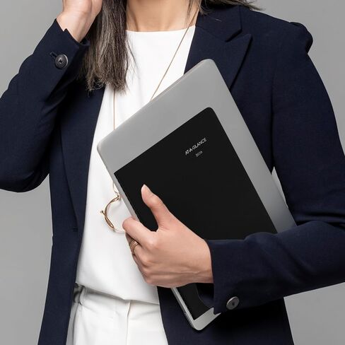 AT-A-Glance 2026 Planner Contensment Book ، Weekly ، 8 "× 11" ، كبير ، ربع ساعة ، Dayminder ، Black (G5200026) in Kuwait