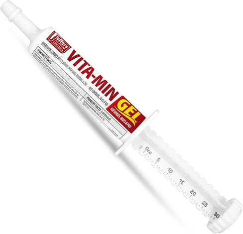 Jeffers Vita-Min Gel for Livestock & Horses – Multivitamin & Mineral Supplement with Selenium, Zinc, Potassium & Turmeric – Easy Oral Gel for Cattle, Goats, Sheep & Pig – 30 cc (1 oz) Tube in Saudi Arabia