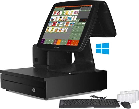 (Ship from USA) Smart POS System Cash Register for Small Business,Retailer,Supermarket,Grocery,Convenience SET04 in Saudi Arabia