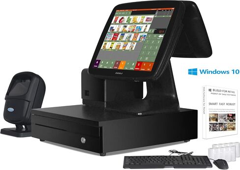 (Ship from USA) Smart POS System Cash Register for Small Business,Retailer,Supermarket,Grocery,Convenience SET04 in Saudi Arabia