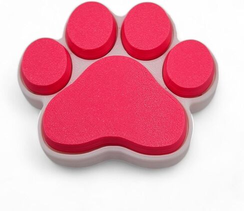 Dog and Cat Paw Fidget Clickers - Animal Series Desktop and Keychains - Sensory Figures, Mechanical Keys - Autism, ADHD, Stress, Anxiety Relief (Dog Paw) in Saudi Arabia