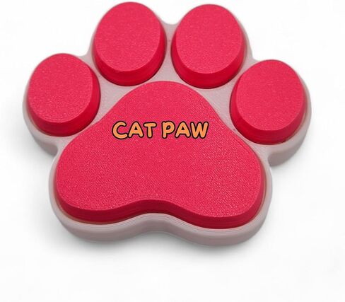 Dog and Cat Paw Fidget Clickers - Animal Series Desktop and Keychains - Sensory Figures, Mechanical Keys - Autism, ADHD, Stress, Anxiety Relief (Dog Paw) in Saudi Arabia