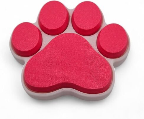 Dog and Cat Paw Fidget Clickers - Animal Series Desktop and Keychains - Sensory Figures, Mechanical Keys - Autism, ADHD, Stress, Anxiety Relief (Dog Paw) in Saudi Arabia