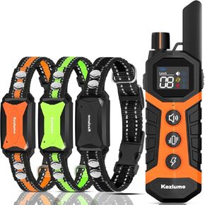 Dog Shock Collar - 4000FT Dog Training Collar with Remote Innovative IP67 Waterproof with 3 Training Modes, Rechargeable E-Collar for All Breeds 5-120lbs Small Medium Large Dogs