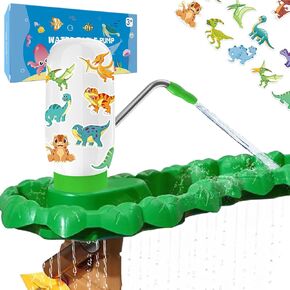 Water Table Pump, Water Pump for Water Table, Dual Motor Double Water Output Work Continuously for 2 Hours, Water Toys Accessories with Waterproof Stickers, Fun Summer Outdoor Toys for Kids