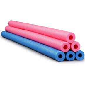 6 Pcs Foam Pool Swim Noodles Soft Large Pool Noodles for Floating Training Device Swimming Craft Projects Exercise, 52 Inch Long