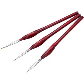 HBJWOV 3pcs/Set Paint Brush Miniature Detail Liner Nail Art Drawing Brushes Painting Supplies
