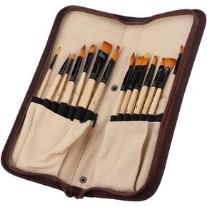 HBJWOV 14 PCS Oil Brush Set Painting Professional Paint Brushes Kit Watercolor Gouache Acrylic Paint Brush for Artist Student