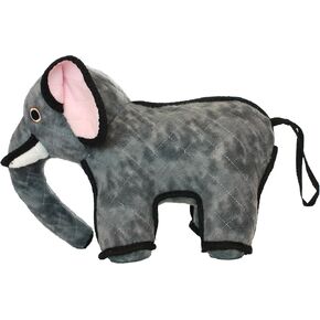 Tuffy - Tuff الأكثر ناعمة لعبة الكلب - حديقة حيوان جونيور فيل - طبقات متعددة. جعل متينة ، قوية وصعبة. اللعب التفاعلي (السحب ، إرم وإحضار). قابلة للغسل الآلة والطفو