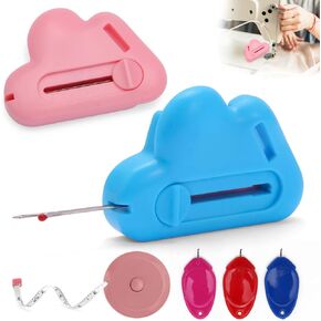 6PCS Magnetic Seam Guide for Sewing Machine, Upgraded Multifunctional Polygonal Hemmer Guide with Scale and Seam Rippers, Universal Sewing Quilting Supplies Accessories Tools