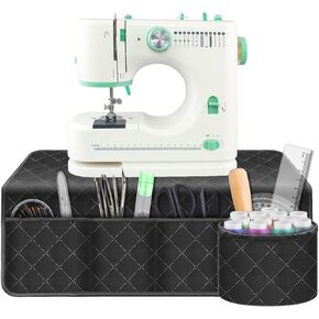 Sewing Machine Pad for Table, Sewing Machine Dust Cover Complete with Pockets Sewing Fabric & Parts Organizer, sewing machine cover dust cover for Sewing Accessories, Kits and Supplies