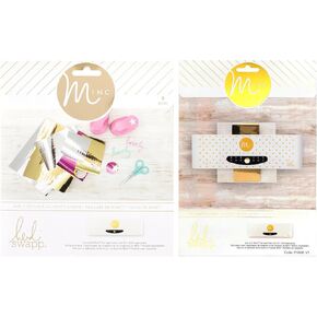 Heidi Swapp - Mini Minc - مجلدات النقل وأوراق الحبر - مجموعة إكسسوارات آلة إحباط 6 بوصات