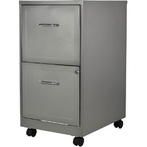 Lorell 2-Drawer Mobile File Cabinet ، Gray- (LLR16873)