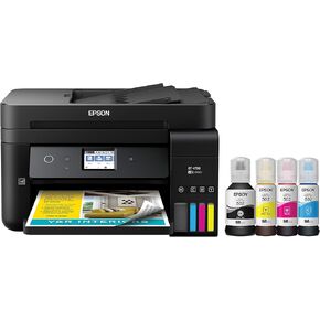 Epson WorkForce ET-4750 EcoTank Wireless Color All-in-One Supertank Printer with Scanner, Copier, Fax and Ethernet