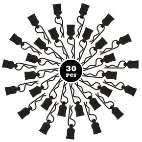 30 Pieces 1mm Universal RC Body Clips with Pull Tabs Car Clip Pins M001 for 1/14 1/16 1/18 Scale H16BM H14BM Compatible with Redcat HPI Himoto HSP Exceed Truck Buggy