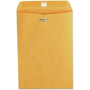 UNV35261 Kraft Clasp Envelope, Side Seam, 28lb, 6 1/2 x 9 1/2, Light Brown, 100/Box