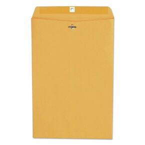 Universal 35268 Kraft Clasp Envelope, Center Seam, 28lb, 10 x 15, Brown Kraft, 100/Box